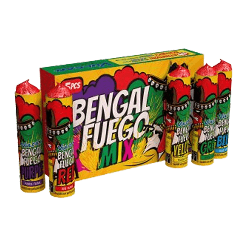 Coloured Flames (Bengal Fuego) Pack (5pcs)