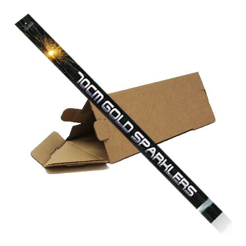 Mega Gold Sparklers (70cm) - Box of 18pks of 5 (90 Sparklers)