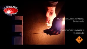 Load and play video in Gallery viewer, Monster Gold Sparklers (40cm) - 12pks of 4 (48 Sparklers)