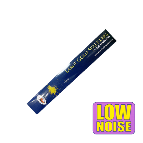 Load and play video in Gallery viewer, Large Gold Sparklers (5pcs)