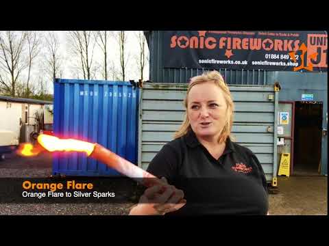 Load and play video in Gallery viewer, Single Colour Flare Fountains (handheld)