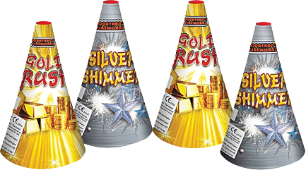 Load image into Gallery viewer, Gold &amp; Silver Fountain Pack (4pcs)
