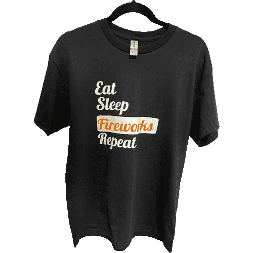 T-Shirt: Eat Sleep Fireworks Repeat