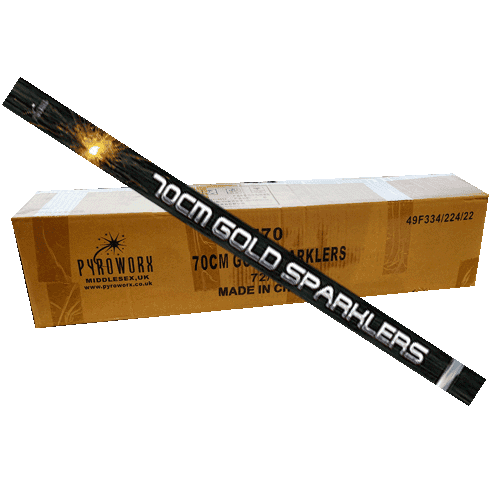 Mega Gold Sparklers (70cm) - Box of 90 Sparklers