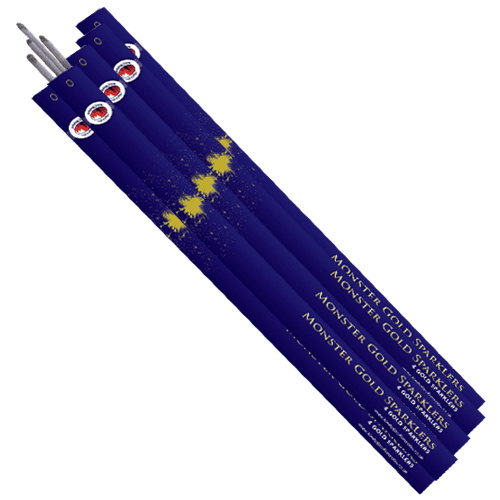Monster Gold Sparklers (40cm) -  12pks of 4 (48 Sparklers)